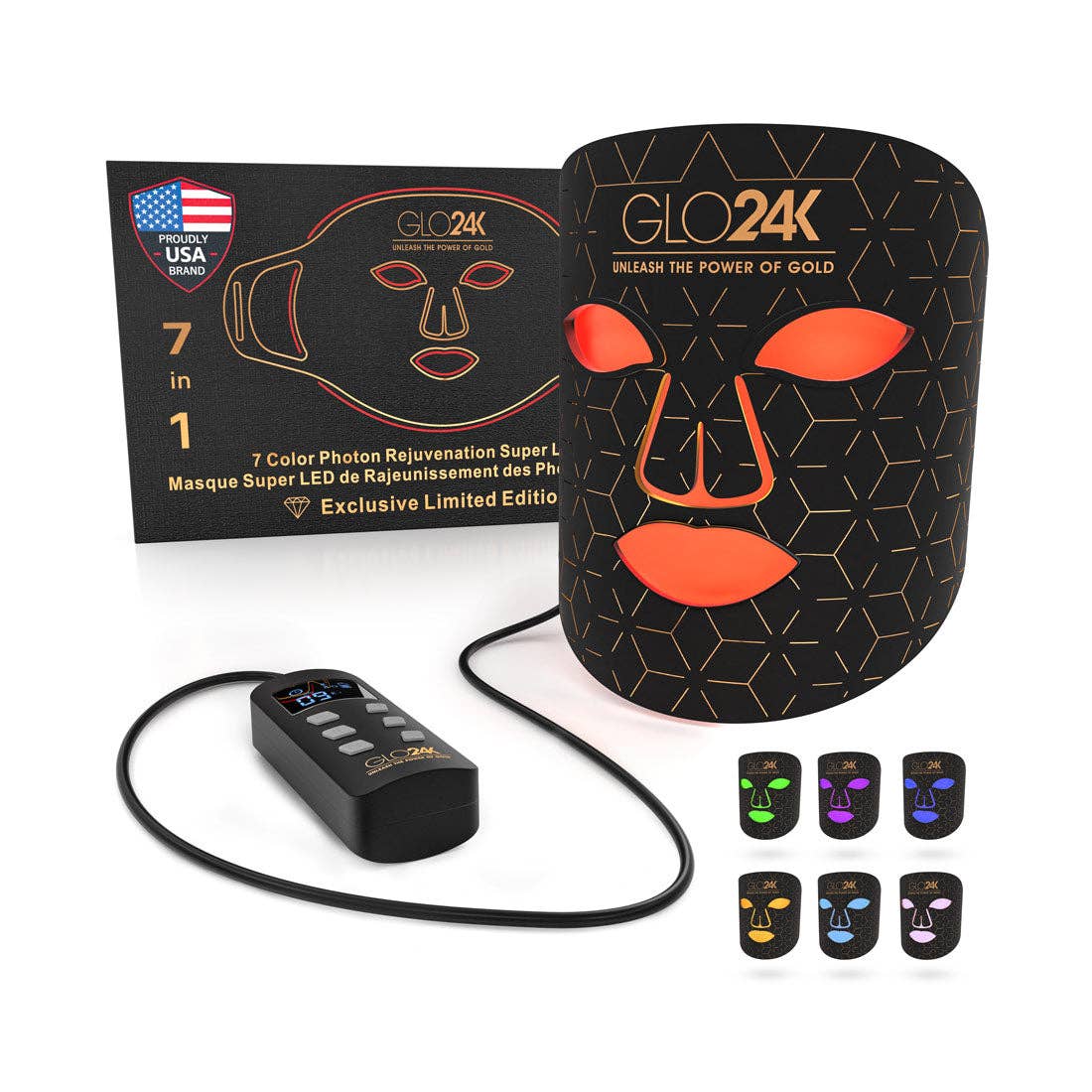 7 Color LED Photon Rejuvenation Light Therapy Super Mask