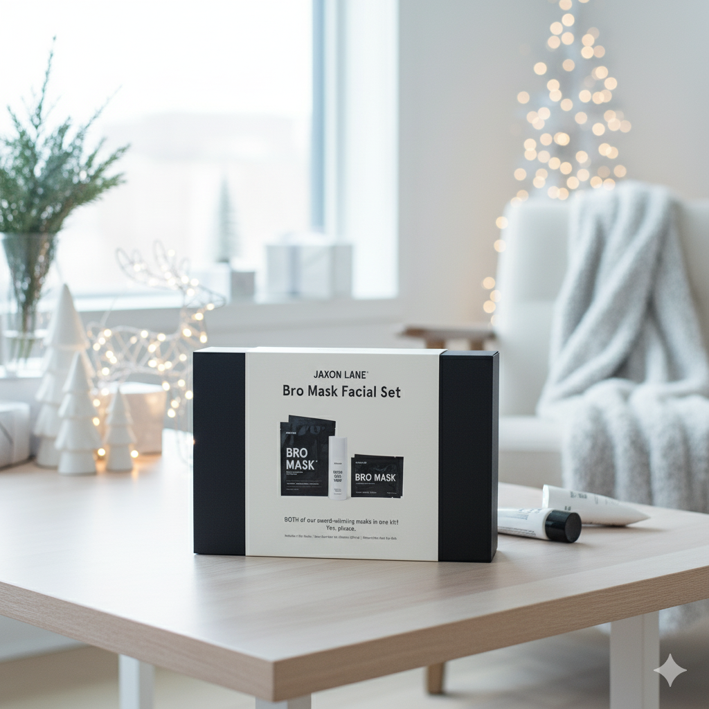 Bro Mask Facial Set- Ready, Set, Glow Gift Box by Jaxon Lane