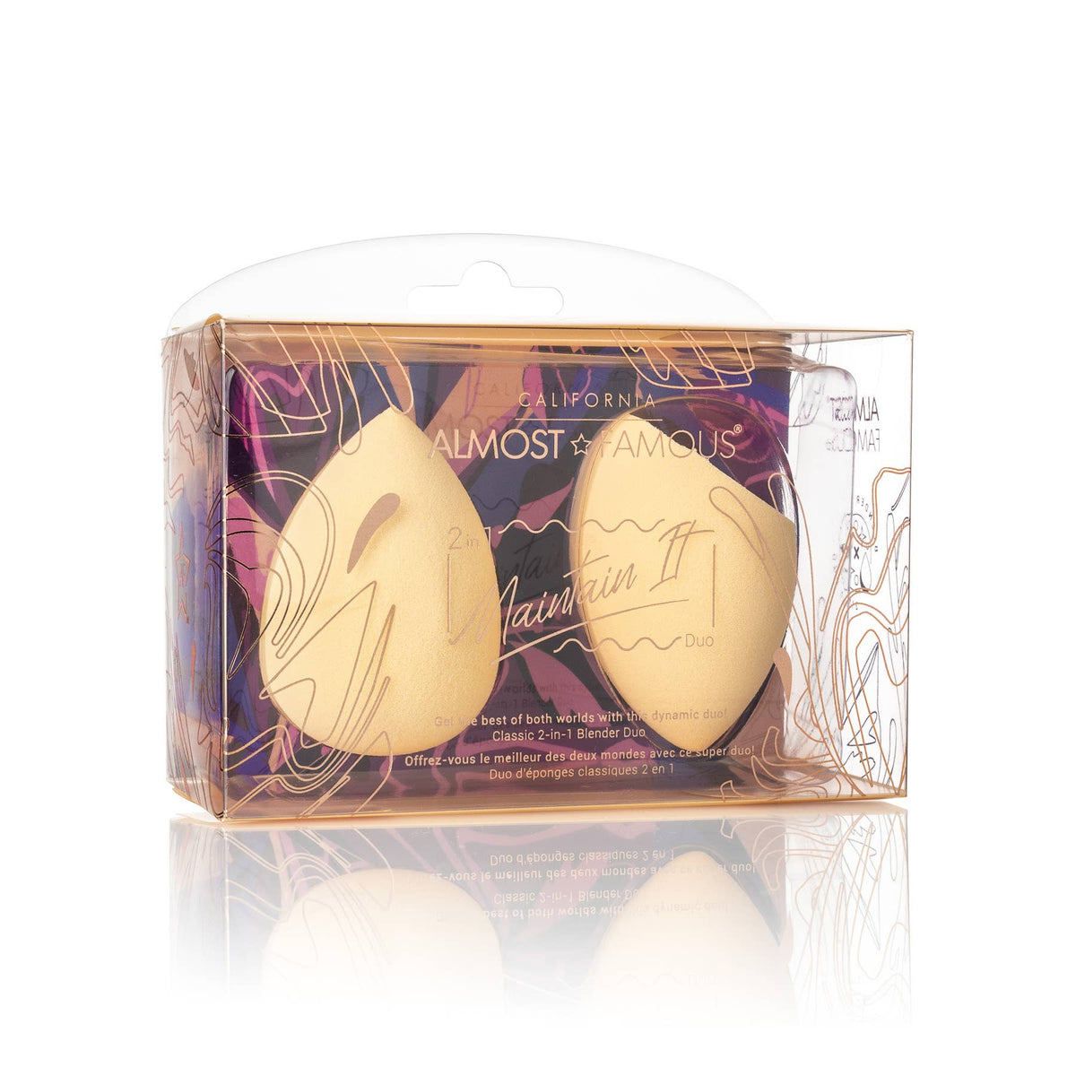“Maintain It” Makeup Blender 2-Pack – Nude Sponges
