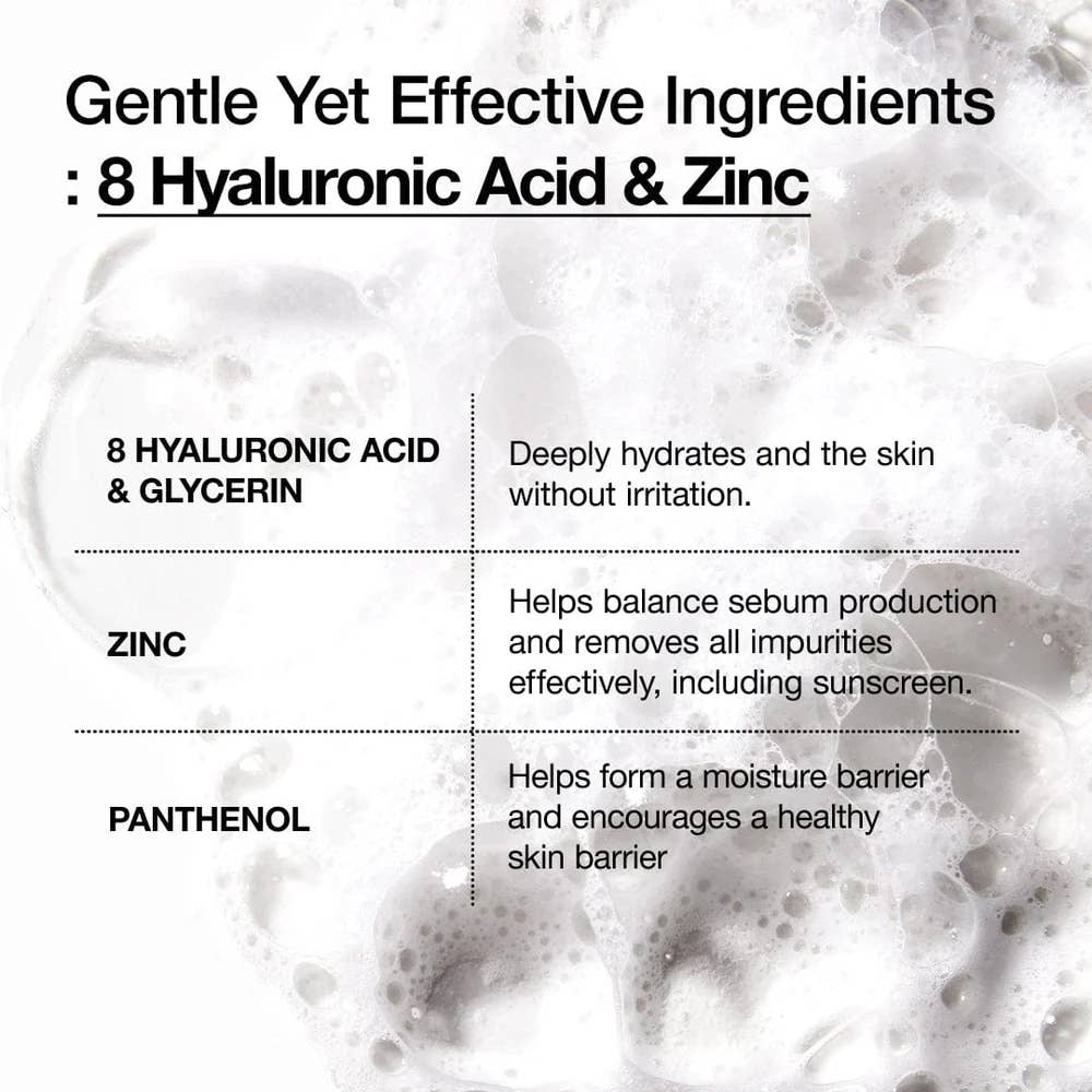 [Anua] 8 Hyaluronic Acid Hydrating Gentle Foaming Cleanser