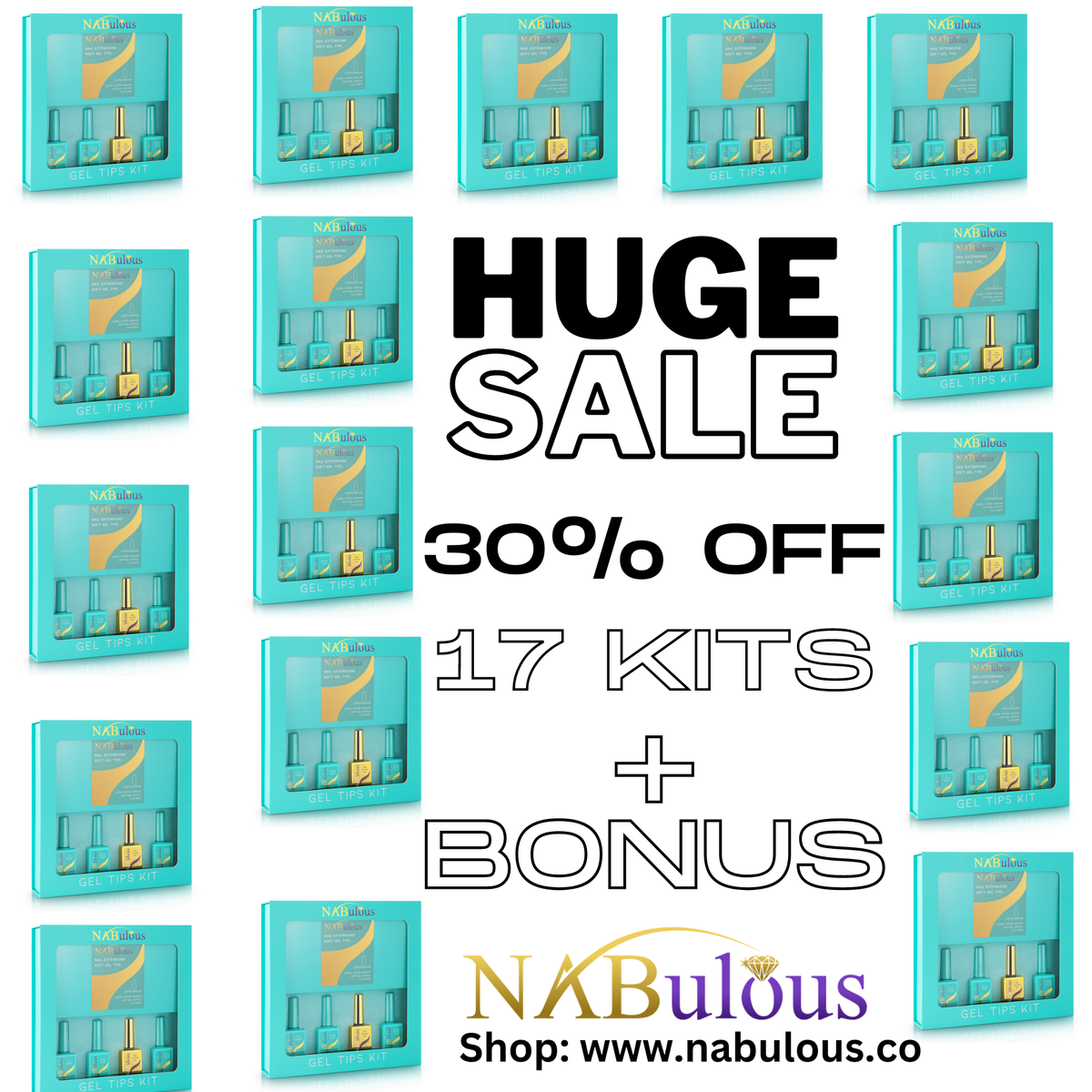 KIT | Gel T | Professional Starter Kit NABulous Nails | Soft Gel Nail Tip Kit  | Everything you Need