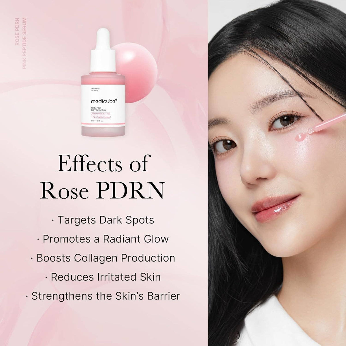 Medicube Salmon Dna Pdrn Pink Peptide Serum 30ml 1.01 Fl.oz.