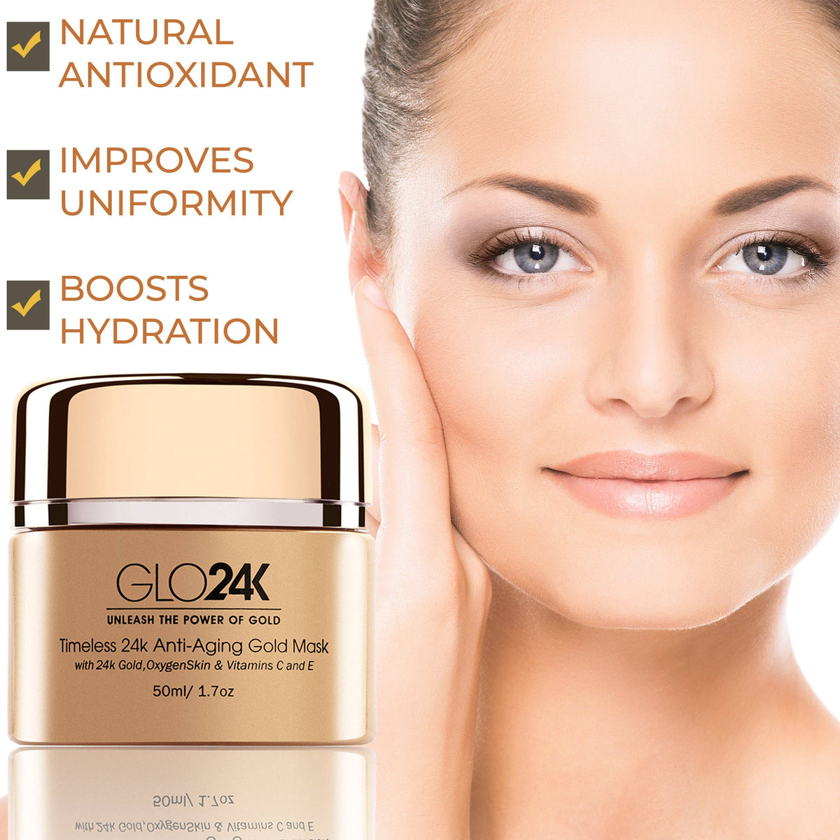 Timeless 24k Anti-Aging Gold Mask with 24k Gold & OxygenSkin