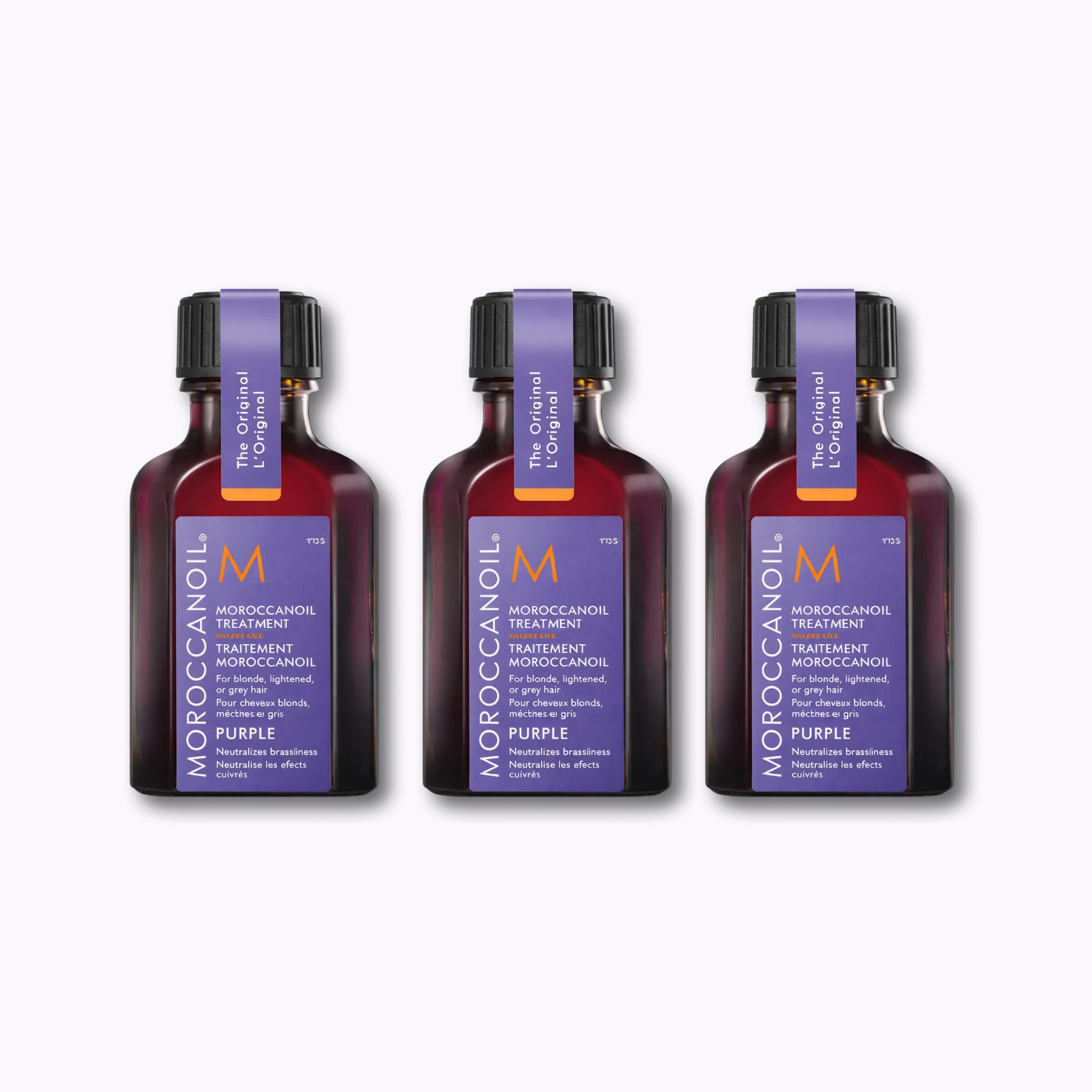 Moroccanoil Treatment Purple – Tone-Correcting Hair Oil for Blonde, Highlighted & Gray Hair