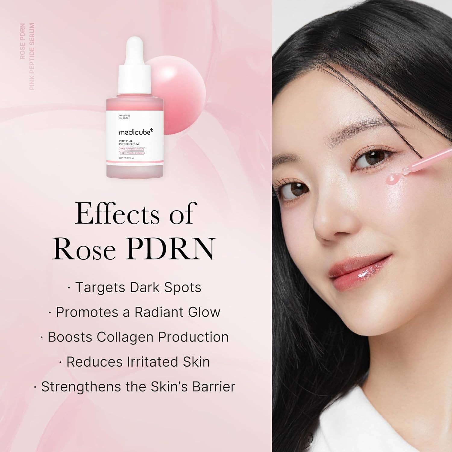Medicube Salmon Dna Pdrn Pink Peptide Serum 30ml 1.01 Fl.oz.