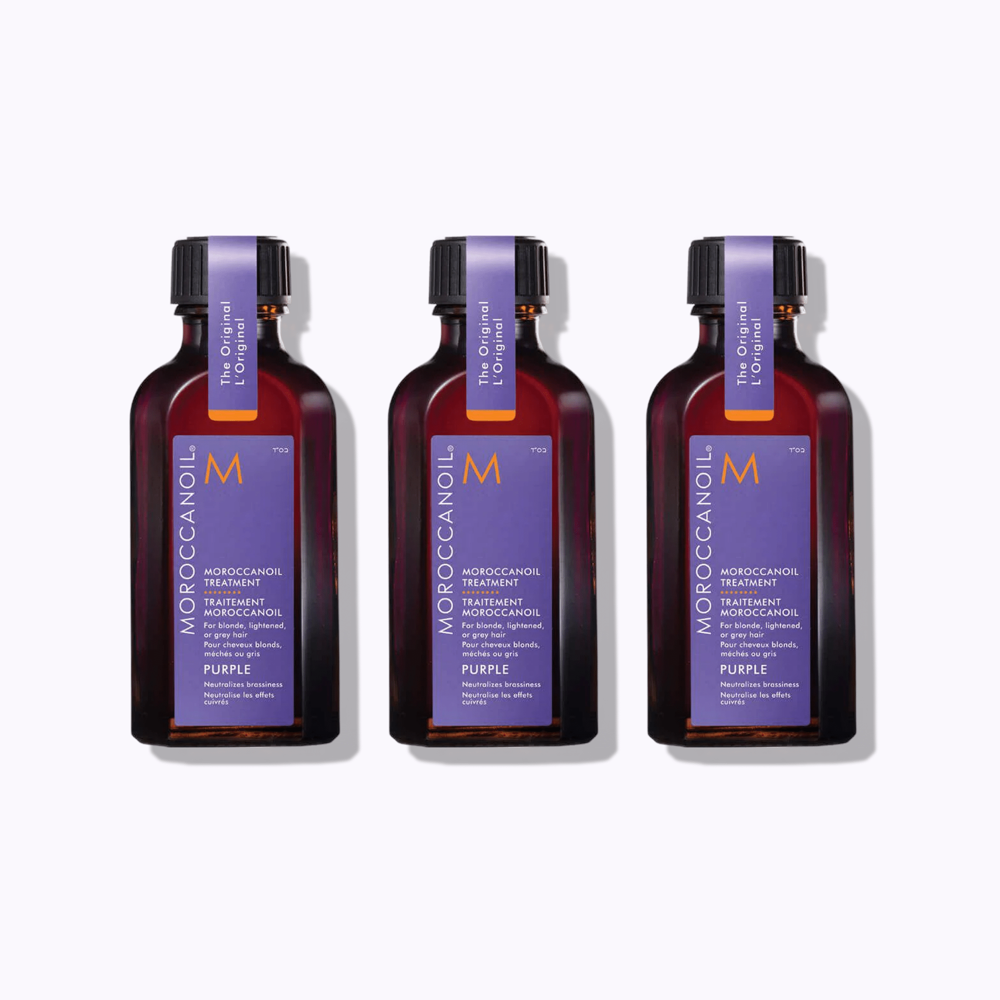 Moroccanoil Treatment Purple – Tone-Correcting Hair Oil for Blonde, Highlighted & Gray Hair